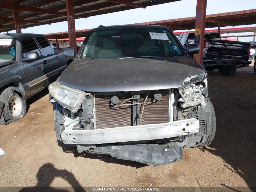 2013 Toyota Highlander Base Plus V6 VIN: 5TDZK3EH0DS134334 Lot: 41816783