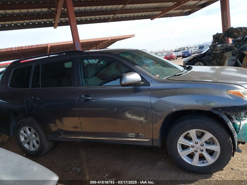 2013 Toyota Highlander Base Plus V6 VIN: 5TDZK3EH0DS134334 Lot: 41816783