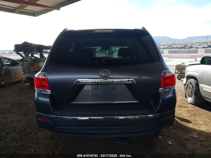 2013 Toyota Highlander Base Plus V6 VIN: 5TDZK3EH0DS134334 Lot: 41816783
