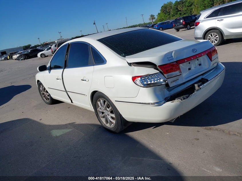 2006 HYUNDAI AZERA VIN: KMHFC46F56A130262