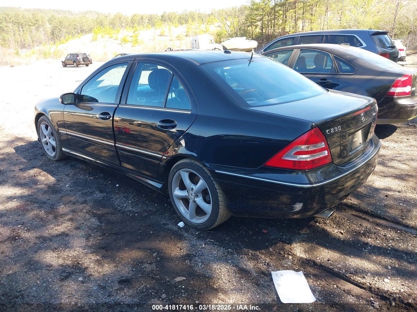 2006 MERCEDES-BENZ C 230 VIN: WDBRF52H06F817463