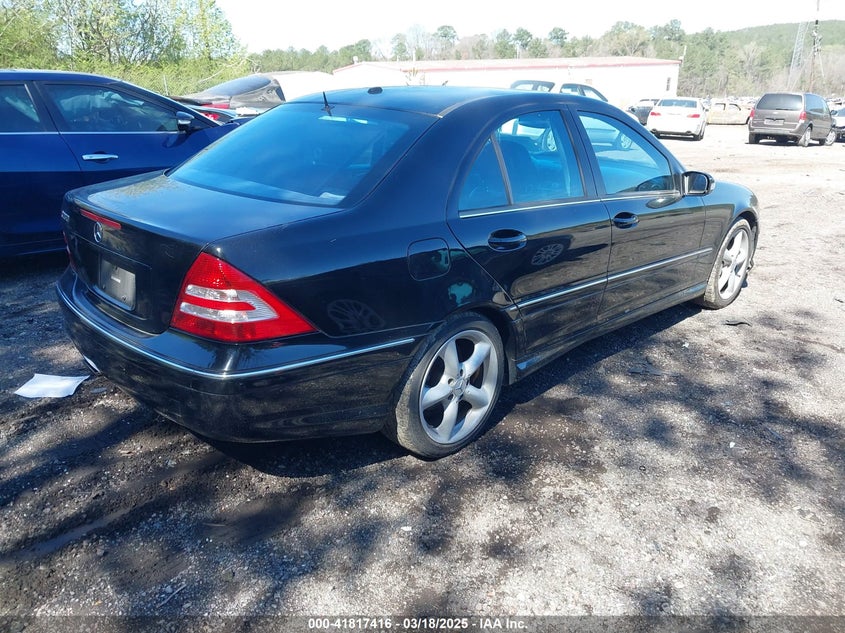 2006 MERCEDES-BENZ C 230 VIN: WDBRF52H06F817463