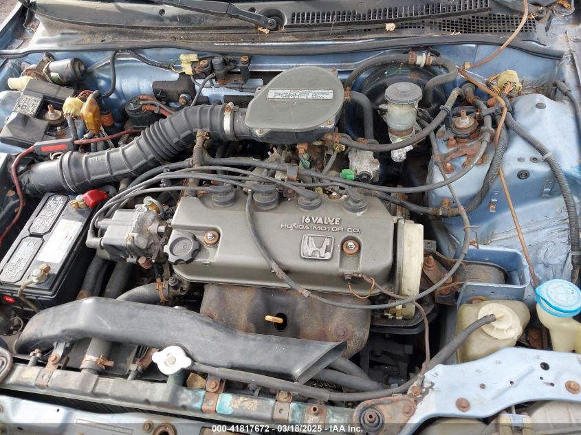 1989 Honda Civic Dx VIN: 1HGED3546KA076456 Lot: 41817672