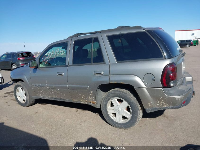 2002 Chevrolet Trailblazer Ltz VIN: 1GNDT13S122439749 Lot: 41818185