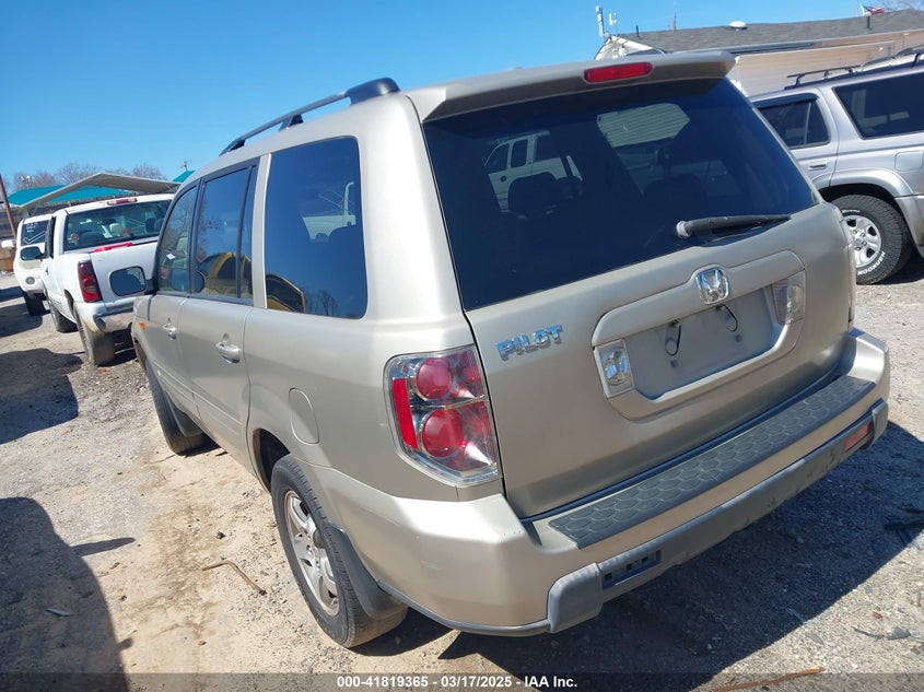 2006 HONDA PILOT VIN: 5FNYF28626B016118
