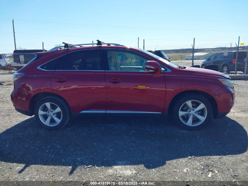 2012 Lexus Rx 350 VIN: 2T2BK1BA4CC138886 Lot: 41819675