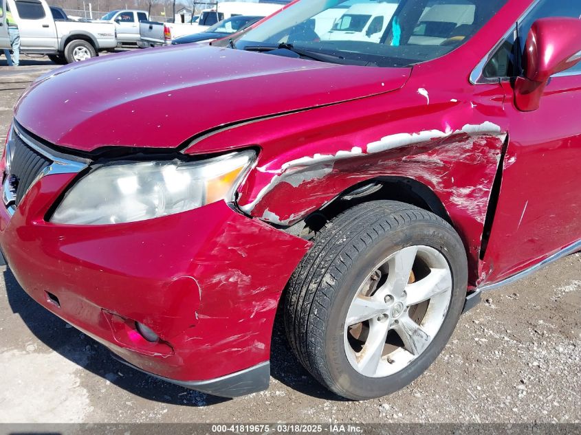 2012 Lexus Rx 350 VIN: 2T2BK1BA4CC138886 Lot: 41819675