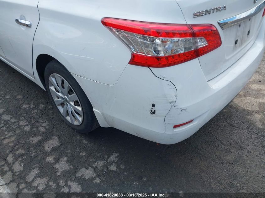 2015 Nissan Sentra S VIN: 3N1AB7AP3FY240132 Lot: 41820038