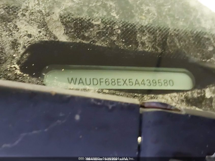 2005 Audi A4 2.0T VIN: WAUDF68EX5A439580 Lot: 41821458
