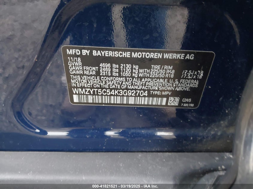 2019 MINI COUNTRYMAN COOPER S - WMZYT5C54K3G92704