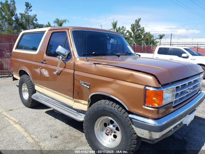 1991 Ford Bronco U100 VIN: 1FMEU15N2MLA32730 Lot: 41821669