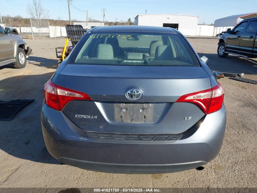 2017 Toyota Corolla Le VIN: 2T1BURHE2HC792610 Lot: 41821755