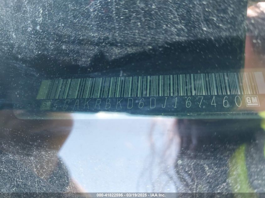 2013 Buick Enclave Convenience VIN: 5GAKRBKD6DJ167460 Lot: 41822595