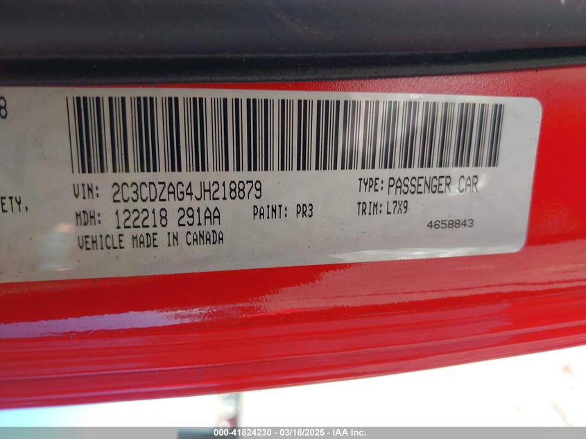 2018 DODGE CHALLENGER SXT - 2C3CDZAG4JH218879