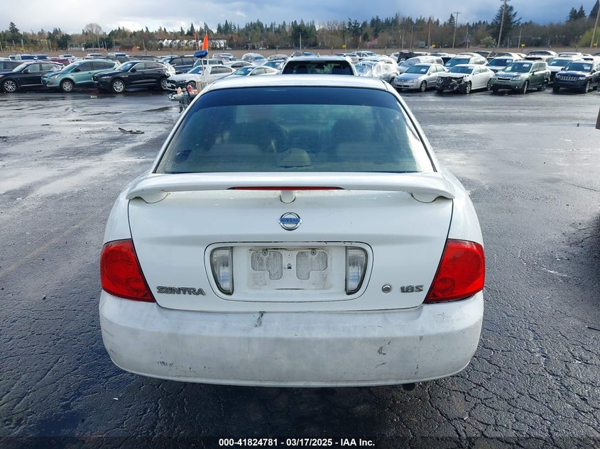 2006 NISSAN SENTRA VIN: 3N1CB51D66L558181