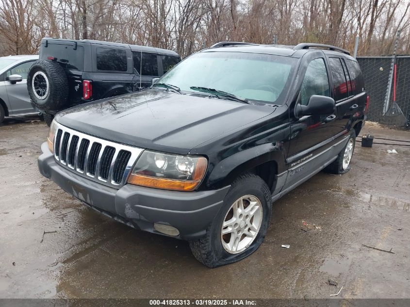 2002 Jeep Grand Cherokee Laredo black other gasoline 1J8GX48S12C142259 photo #3