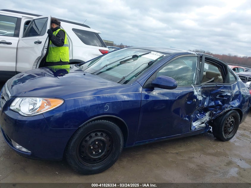 2007 HYUNDAI ELANTRA VIN: KMHDU46D47U091120