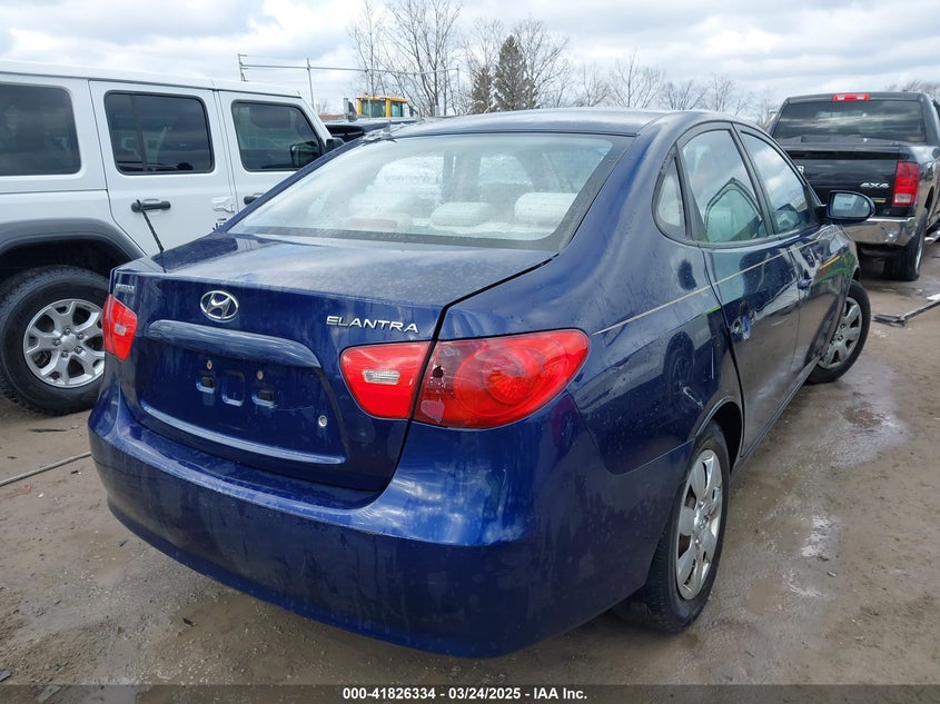 2007 HYUNDAI ELANTRA VIN: KMHDU46D47U091120
