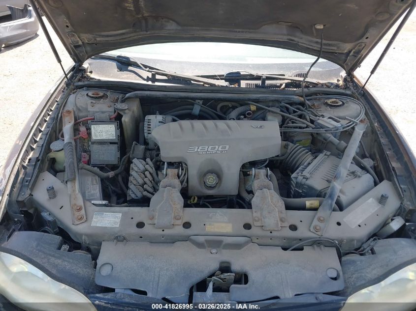 2000 Chevrolet Monte Carlo Ss VIN: 2G1WX12K2Y9243166 Lot: 41826995