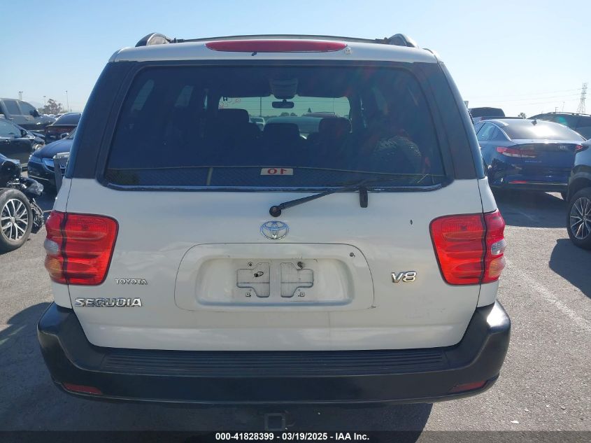 2003 Toyota Sequoia VIN: 5PDZT34A43S176408 Lot: 41828399