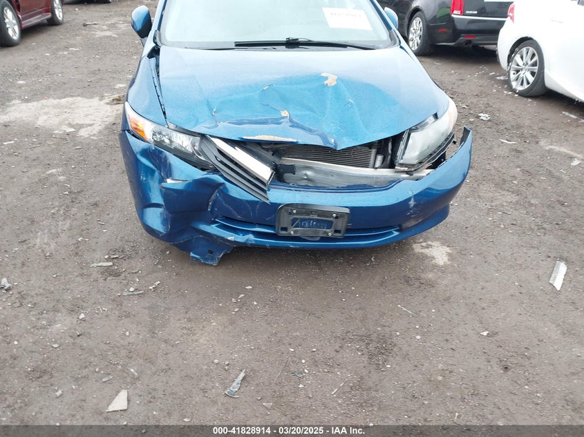 2012 HONDA CIVIC VIN: 19XFB2F54CE069613