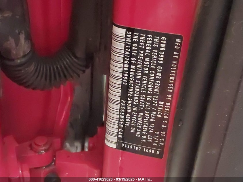 2016 VOLKSWAGEN BEETLE 1.8T FLEET EDITION - 3VWF17AT2GM619843