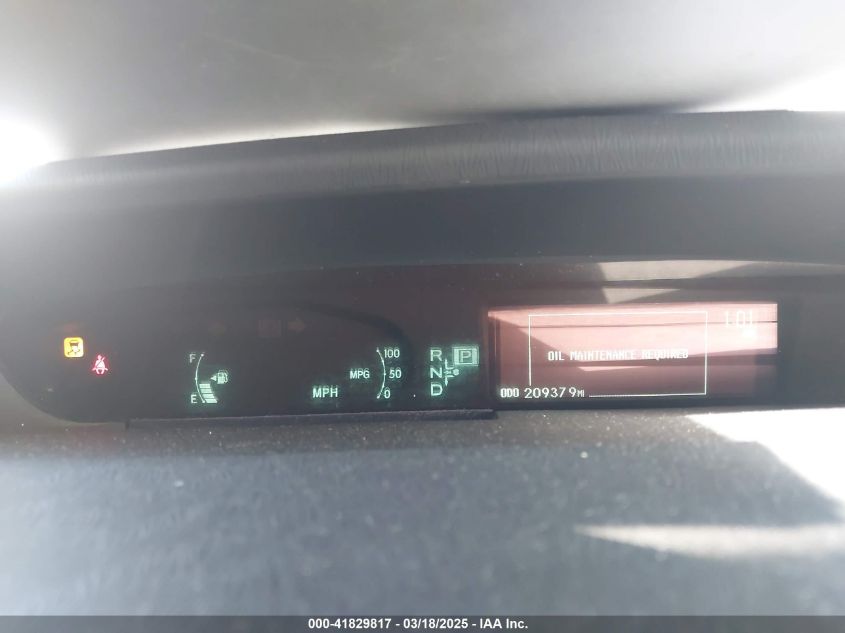 2011 Toyota Prius Four VIN: JTDKN3DU6B0270121 Lot: 41829817