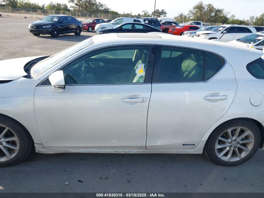 2012 Lexus Ct 200H Premium VIN: JTHKD5BH2C2096511 Lot: 41830310