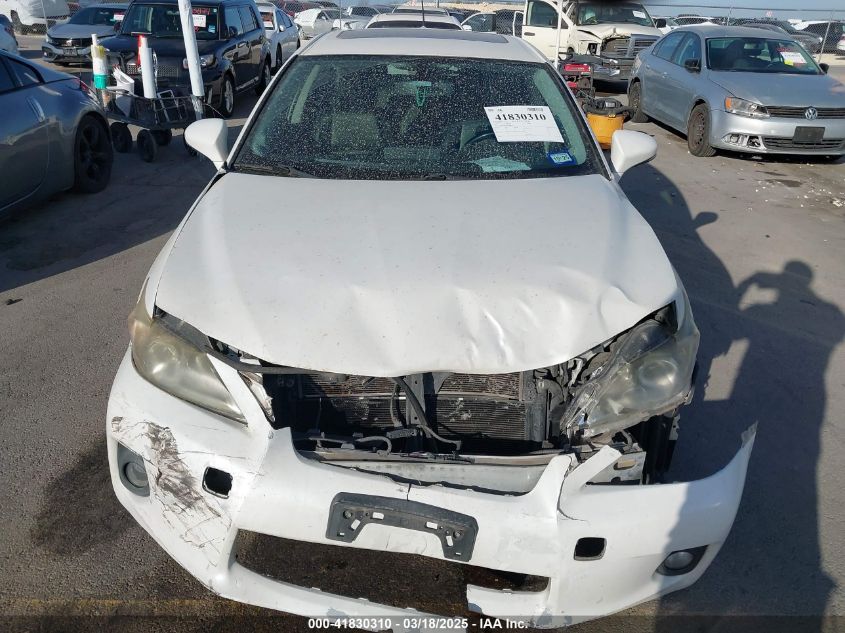 2012 Lexus Ct 200H Premium VIN: JTHKD5BH2C2096511 Lot: 41830310