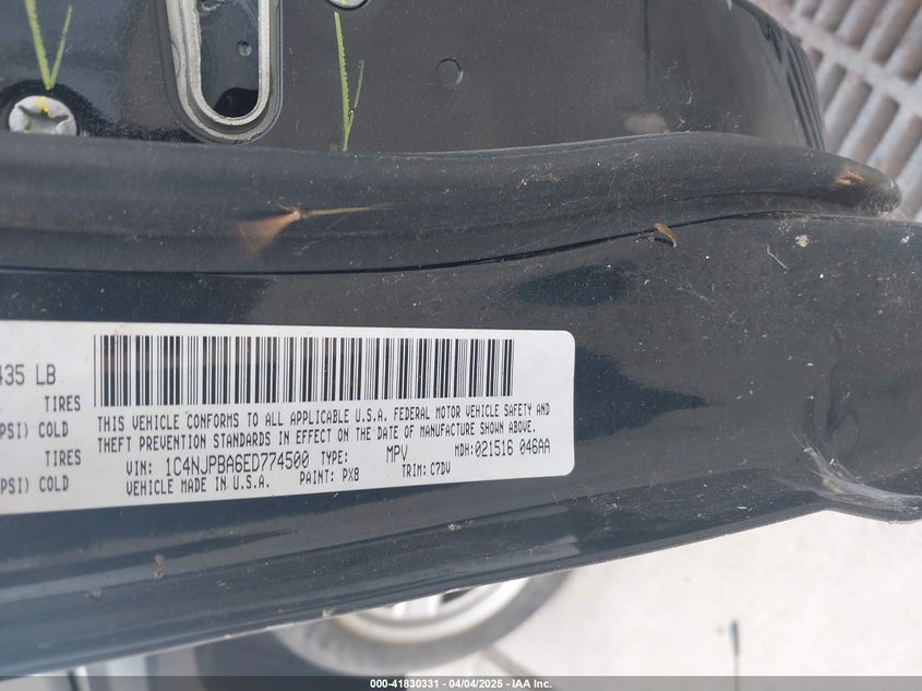 2014 JEEP PATRIOT SPORT - 1C4NJPBA6ED774500