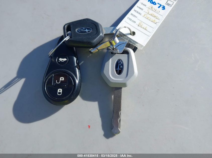 2010 Subaru Forester 2.5X Premium VIN: JF2SH6CC8AH756898 Lot: 41830415