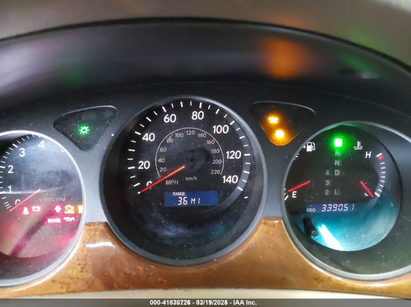 2005 Lexus Es 330 VIN: JTHBA30G355080827 Lot: 41830726