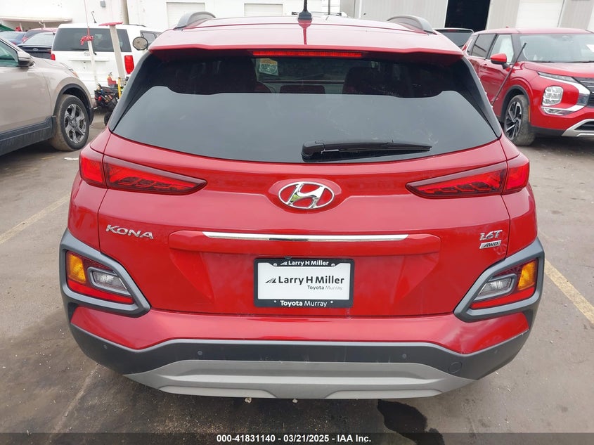 2018 Hyundai Kona Ultimate VIN: KM8K5CA59JU126126 Lot: 41831140