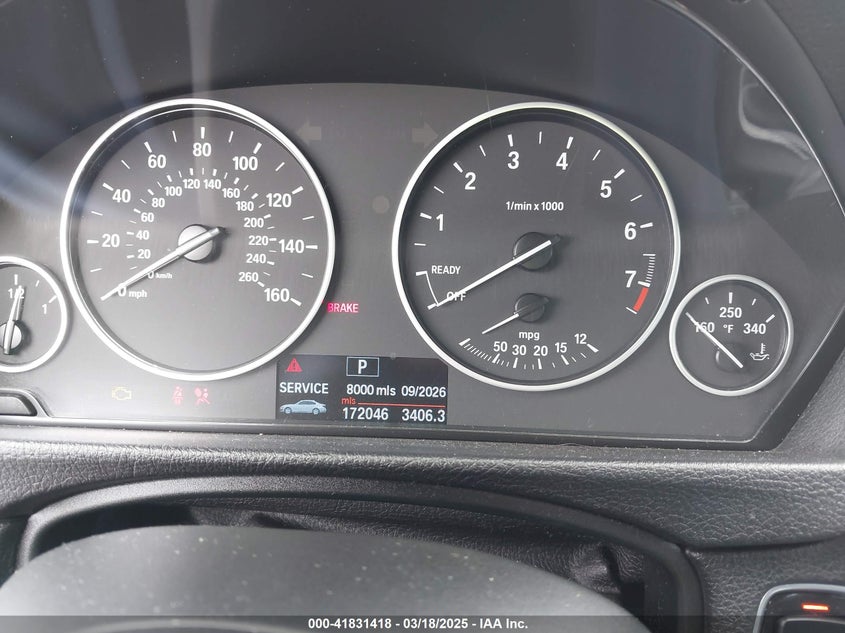 2013 BMW 328I VIN: WBA3A5C58DF603194