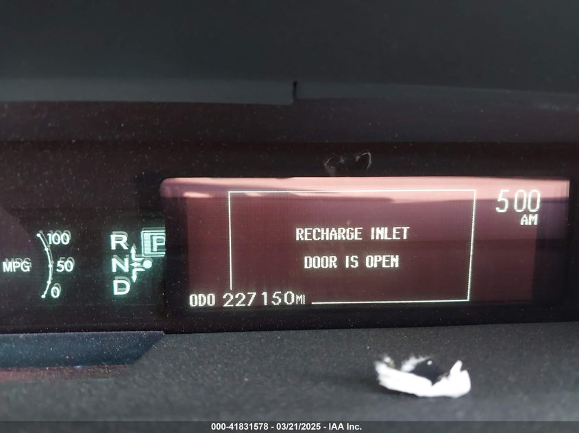 2012 TOYOTA PRIUS PLUG-IN VIN: JTDKN3DP1C3026192
