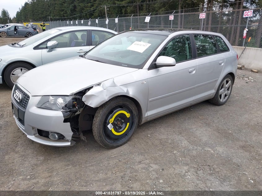 2008 AUDI A3 VIN: WAUKD78P58A032503