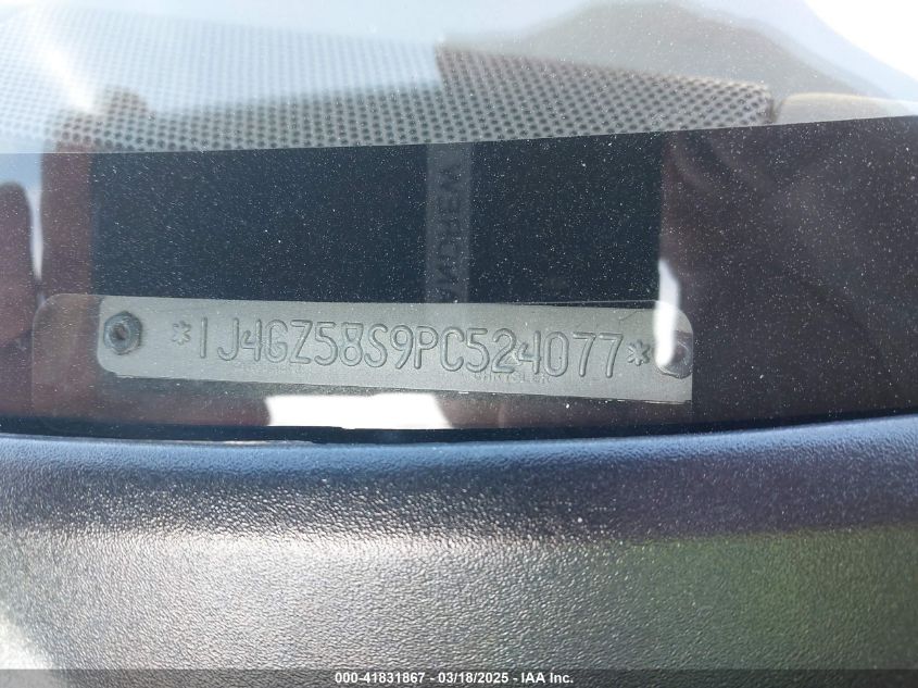 1993 Jeep Grand Cherokee Laredo VIN: 1J4GZ58S9PC524077 Lot: 41831867