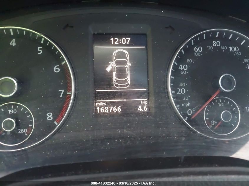 2012 Volkswagen Passat 2.5L Se VIN: 1VWBH7A35CC067017 Lot: 41832240