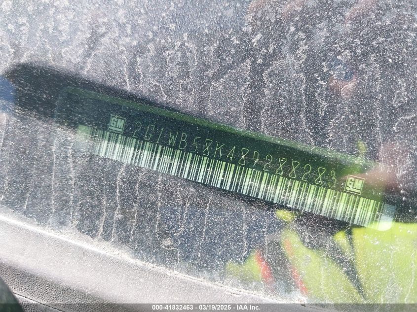 2008 Chevrolet Impala Ls VIN: 2G1WB58K489288283 Lot: 41832463