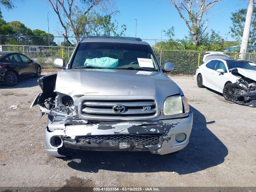 2003 Toyota Sequoia Limited V8 VIN: 5TDZT38A73S165378 Lot: 41833354