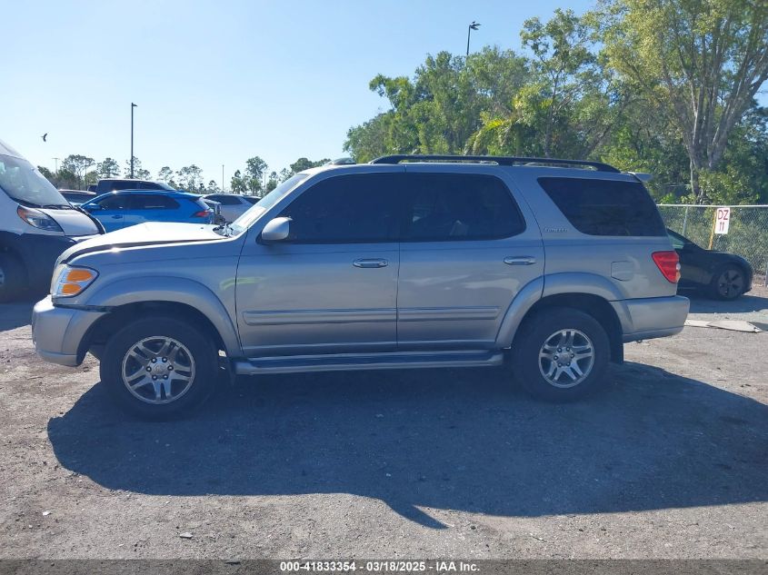 2003 Toyota Sequoia Limited V8 VIN: 5TDZT38A73S165378 Lot: 41833354