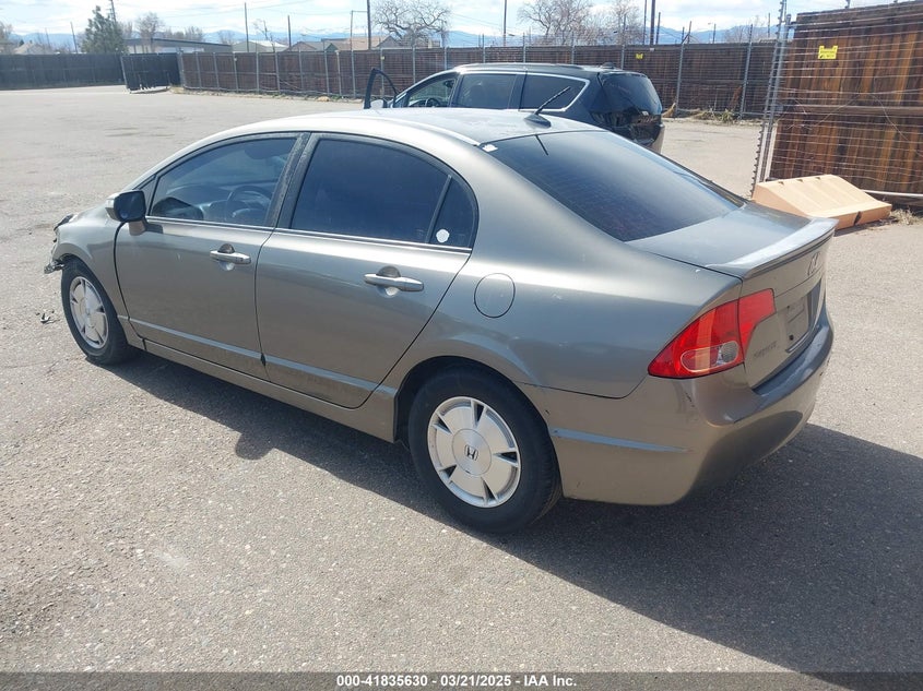 2007 HONDA CIVIC HYBRID VIN: JHMFA36227S008583