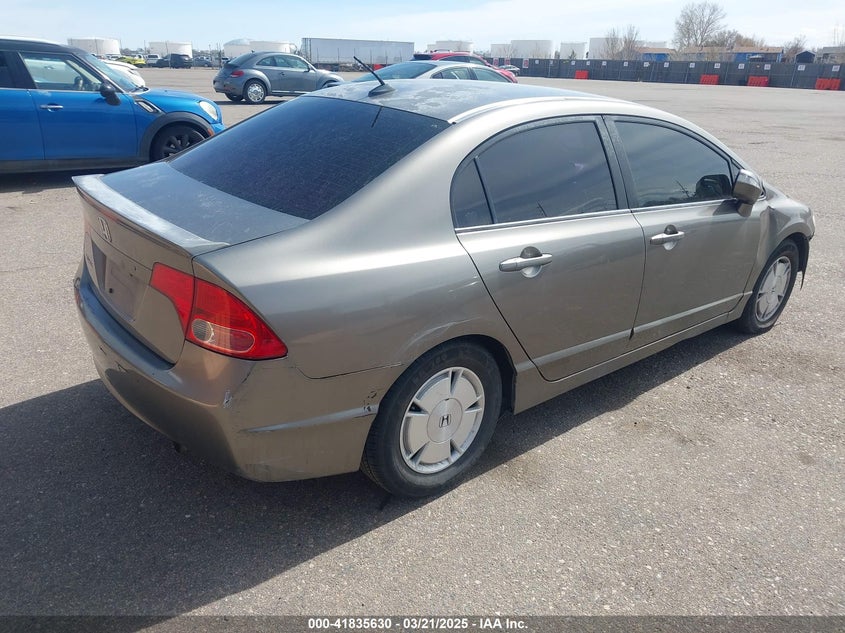 2007 HONDA CIVIC HYBRID VIN: JHMFA36227S008583