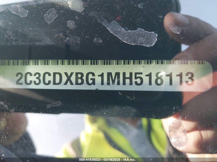 2021 Dodge Charger Sxt Rwd VIN: 2C3CDXBG1MH518113 Lot: 41836023