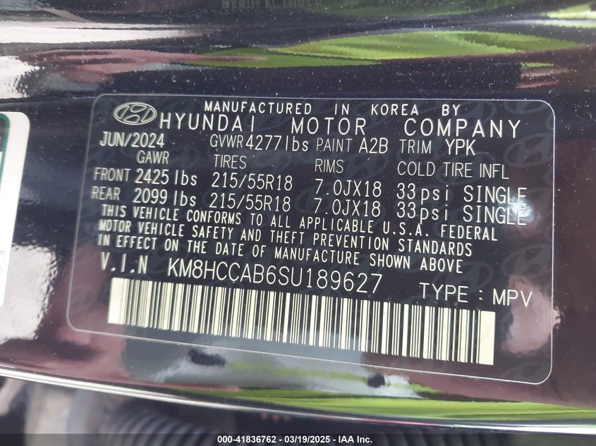 2025 HYUNDAI KONA SEL CONVENIENCE - KM8HCCAB6SU189627