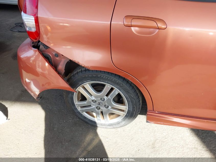 2007 Honda Fit Sport VIN: JHMGD38677S030008 Lot: 41838131