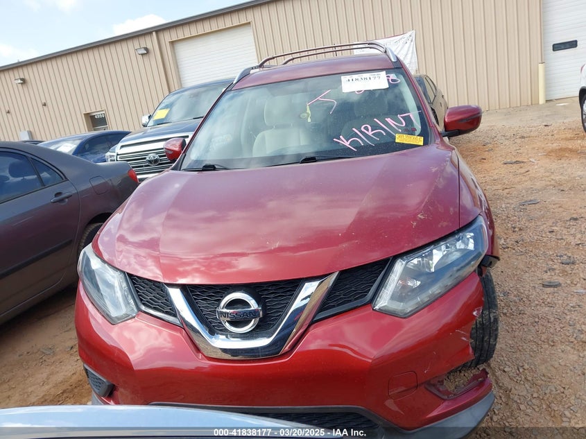 2016 NISSAN ROGUE SV - KNMAT2MV3GP702778