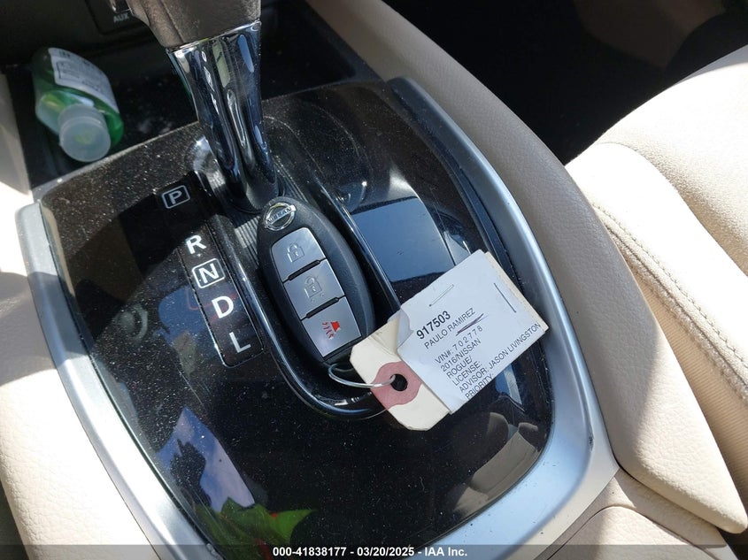 2016 NISSAN ROGUE SV - KNMAT2MV3GP702778