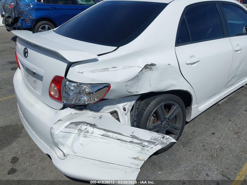 2009 TOYOTA COROLLA VIN: 1NXBE40E89Z103410