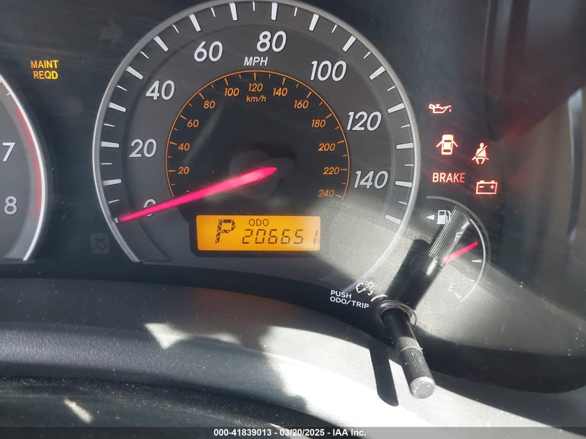 2009 TOYOTA COROLLA VIN: 1NXBE40E89Z103410
